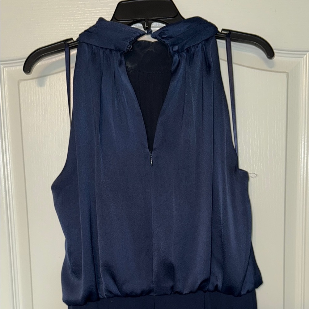 Eliza J Blue Jumpsuit with Elegant Halter Design - Picture 5 of 5